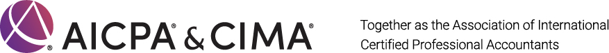 AICPA & CIMA with Association. Horizontal - Jpeg